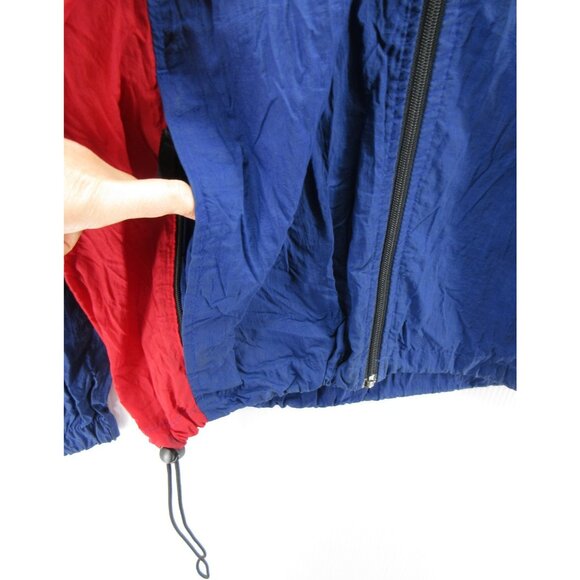 VINTAGE Columbia Jacket Medium Windbreaker Colorblock 90s Packable * - Picture 5 of 15